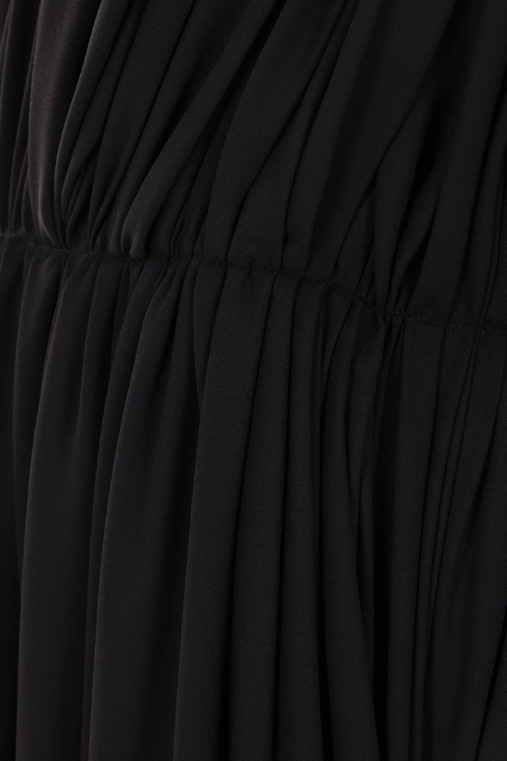 BALENCIAGA abito drappeggiato oversize in crepe tecnico leggero Presa