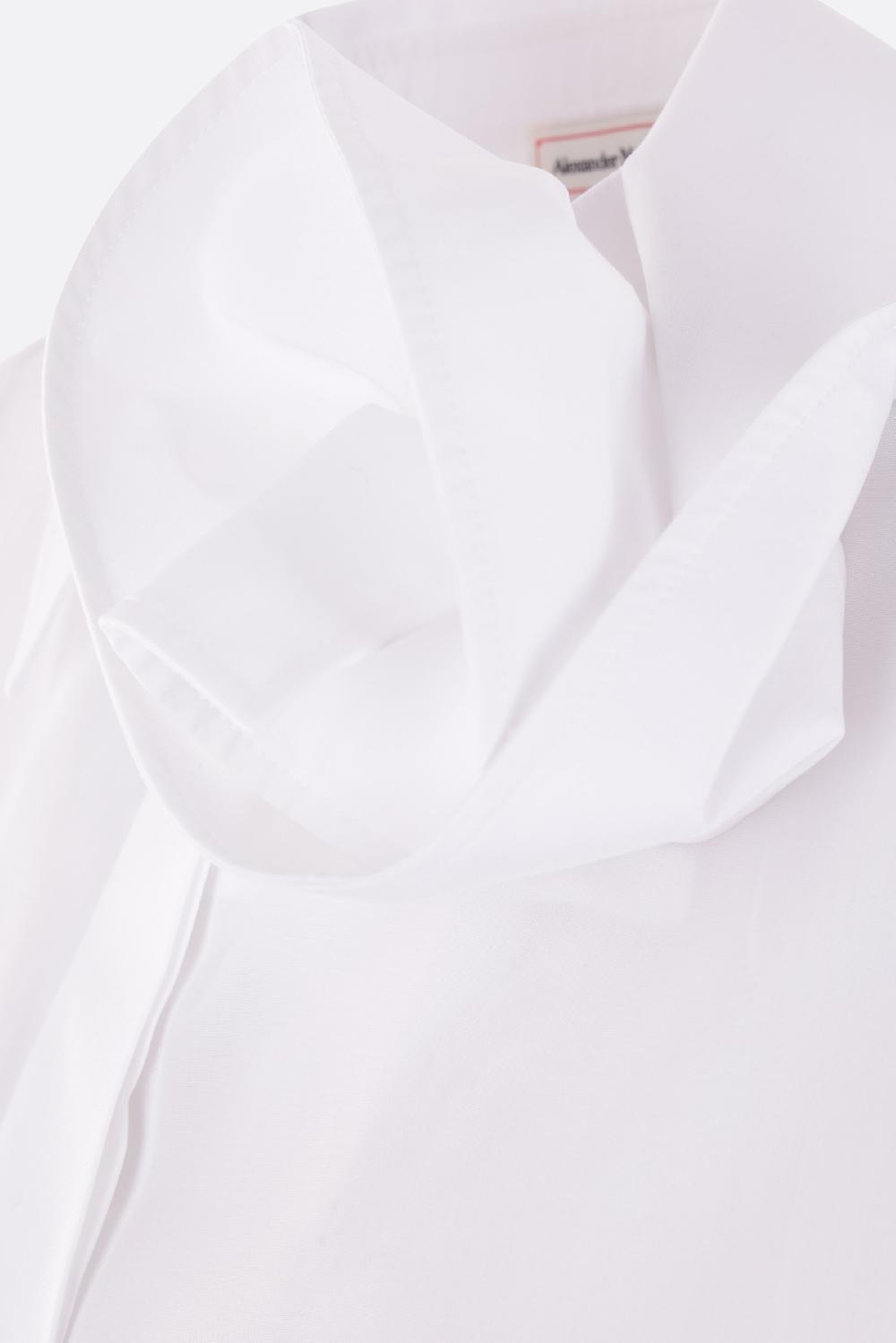 ALEXANDER McQUEEN camicia in popeline Orchid Sconto