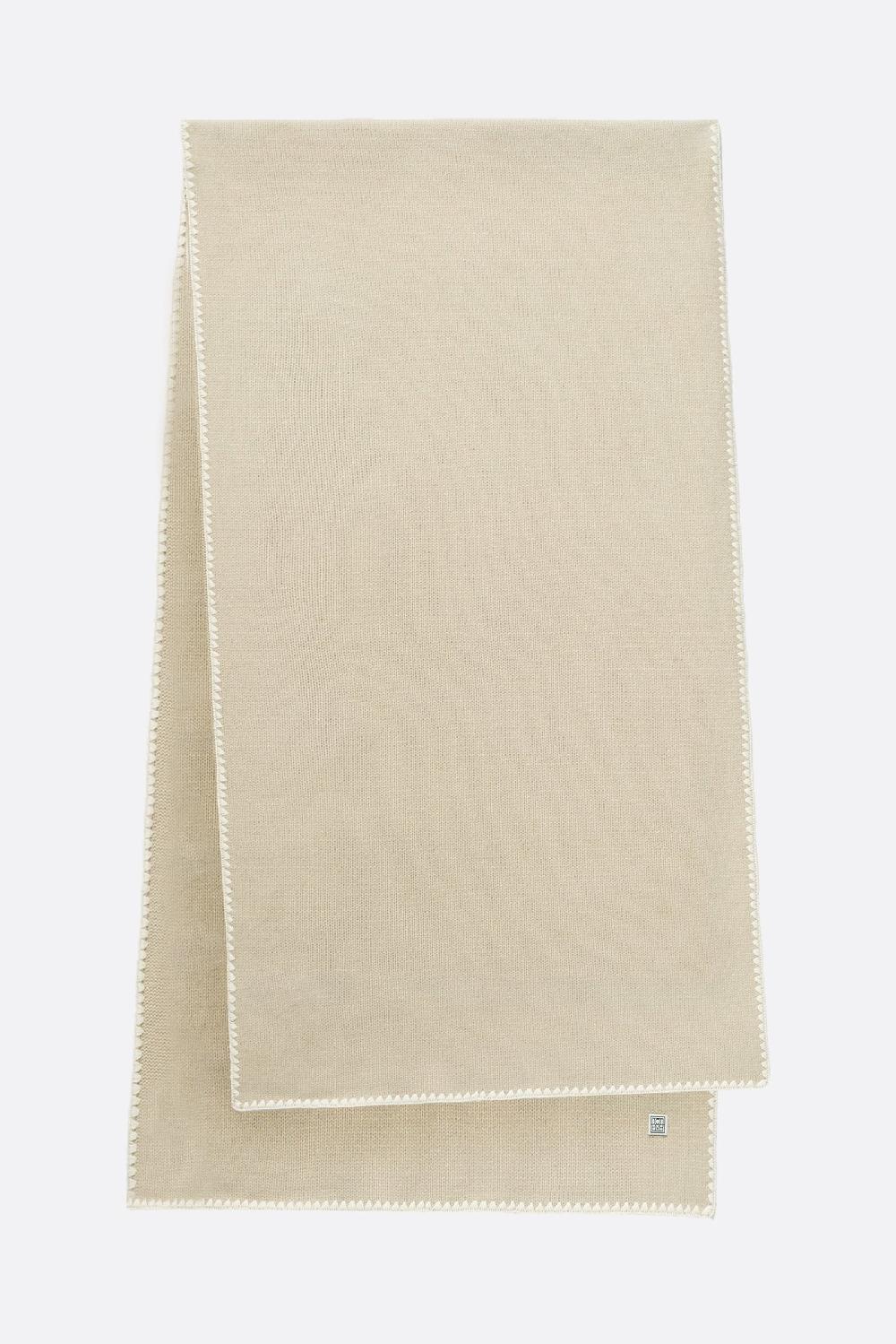 TOTEME sciarpa in lana e cashmere con ricamo Economico