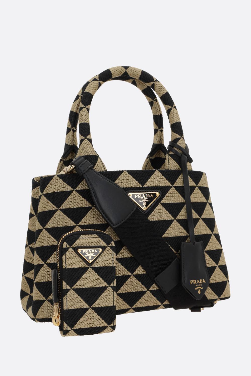 PRADA borsa shopping Prada Symbole small in jacquard Online