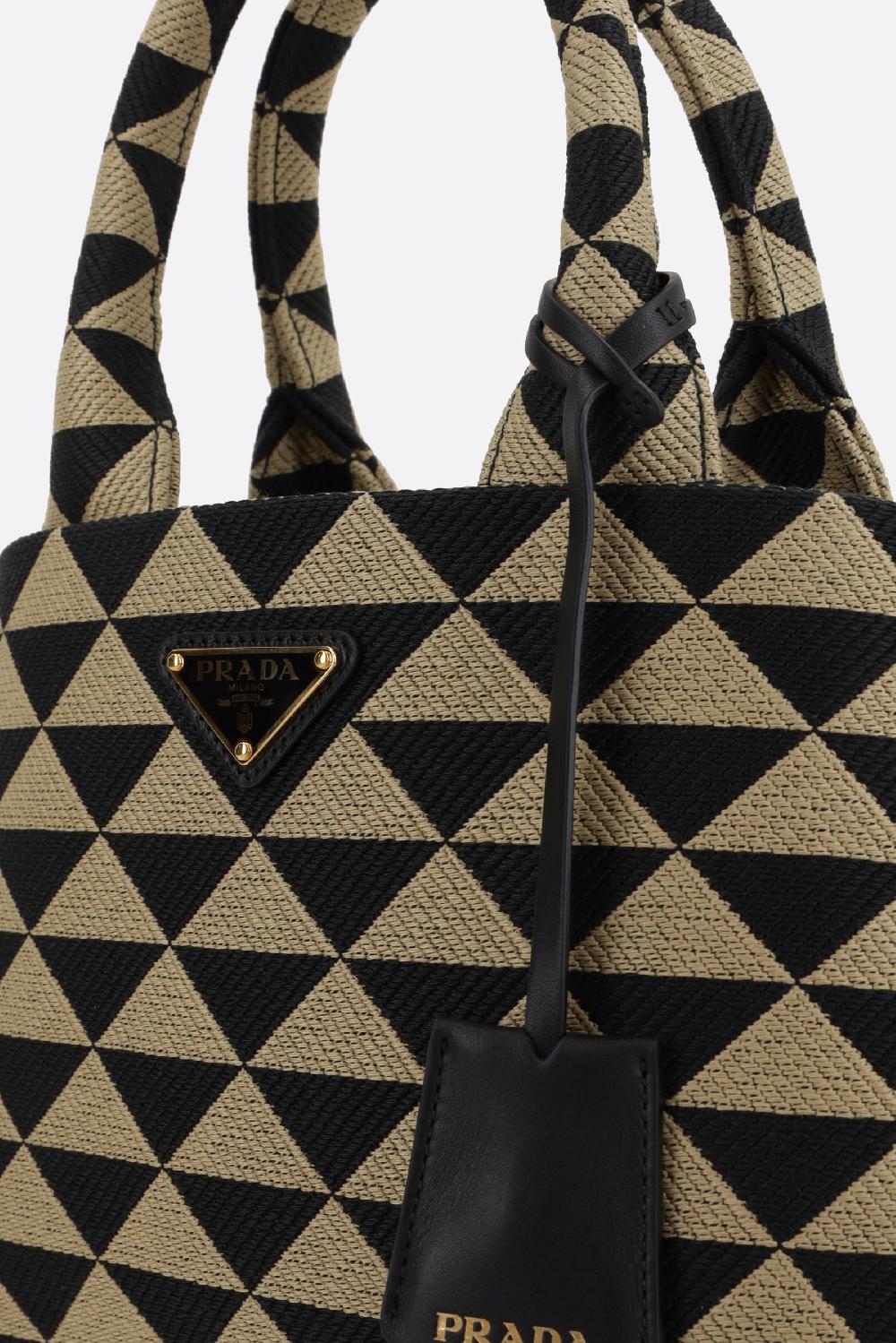 PRADA borsa shopping Prada Symbole small in jacquard Online