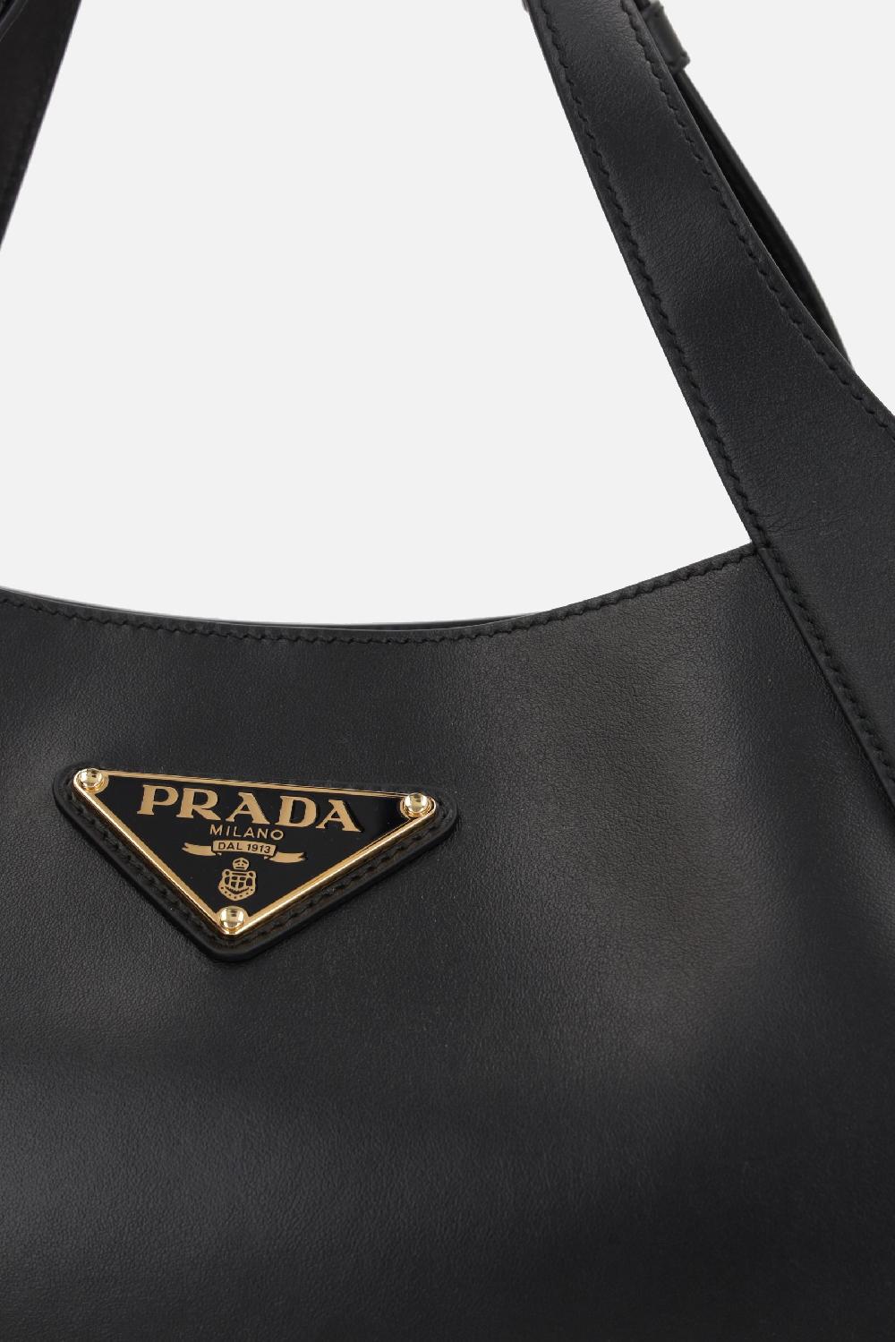PRADA borsa shopping media in pelle City In Vendita