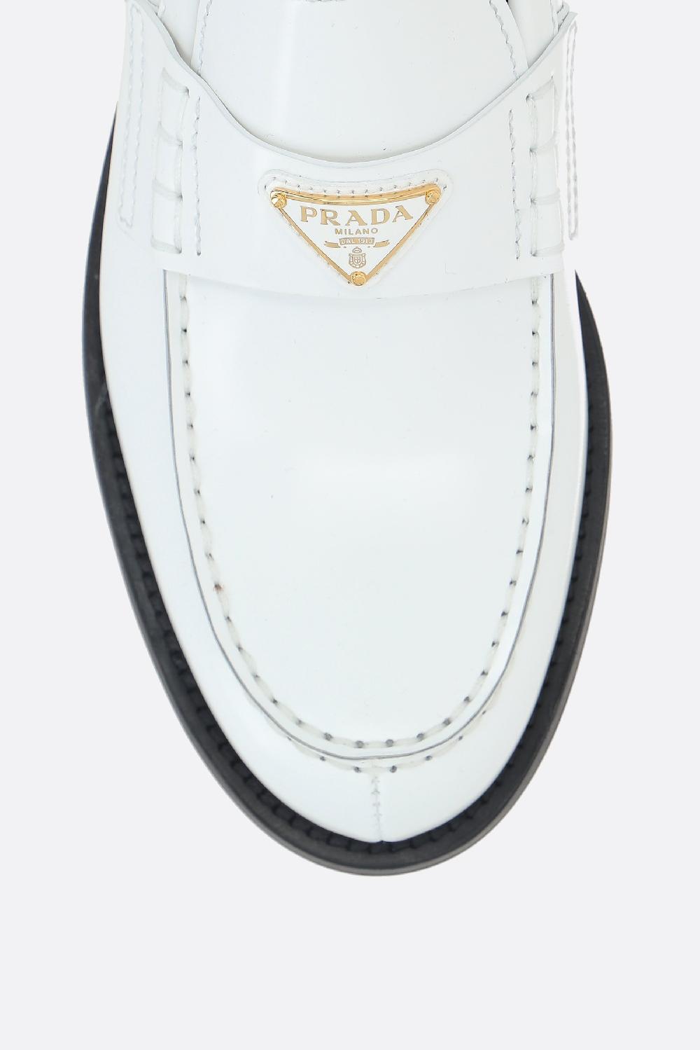 PRADA mocassino in pelle spazzolata Offerte