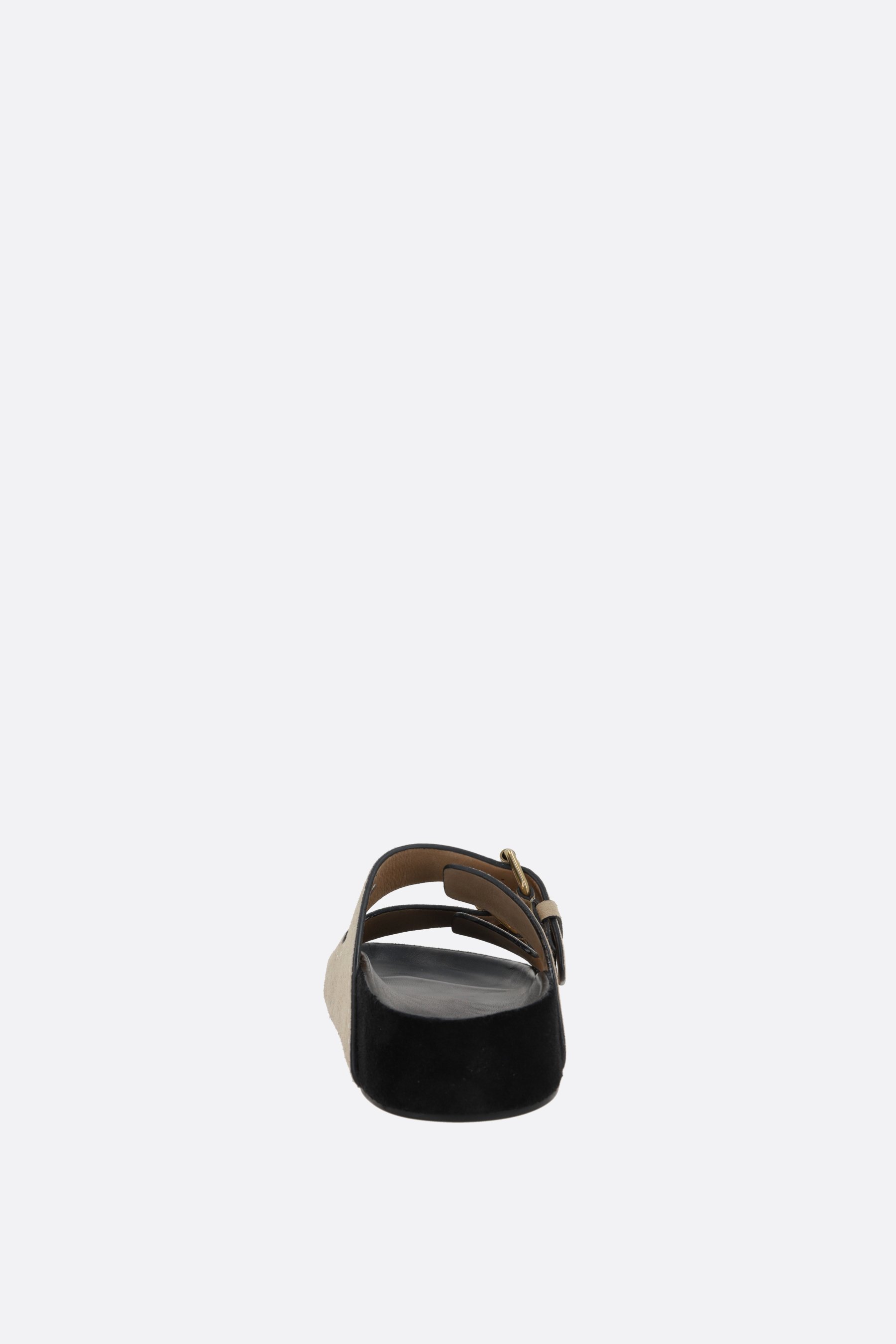 ISABEL MARANT sandalo flat Lennyo in suede Vendita Economica