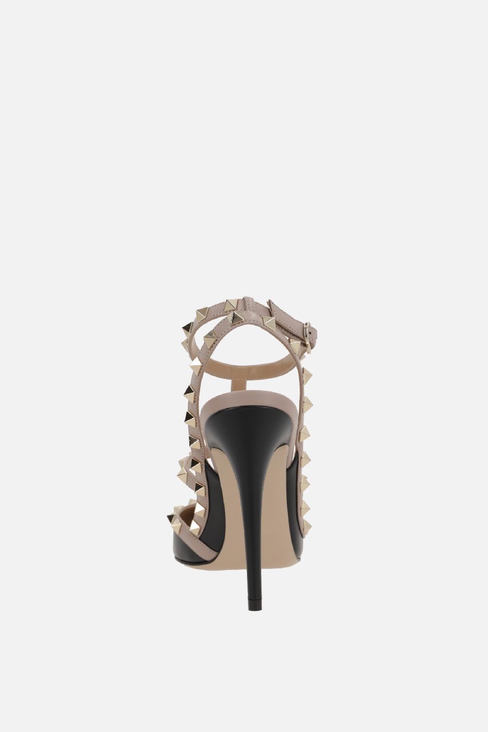 VALENTINO GARAVANI slingback Rockstud in pelle liscia Ultimi tre giorni