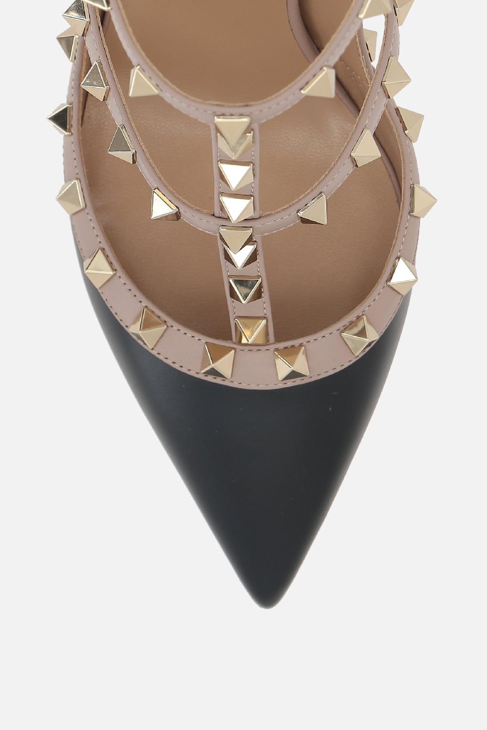 VALENTINO GARAVANI slingback Rockstud in pelle liscia Ultimi tre giorni