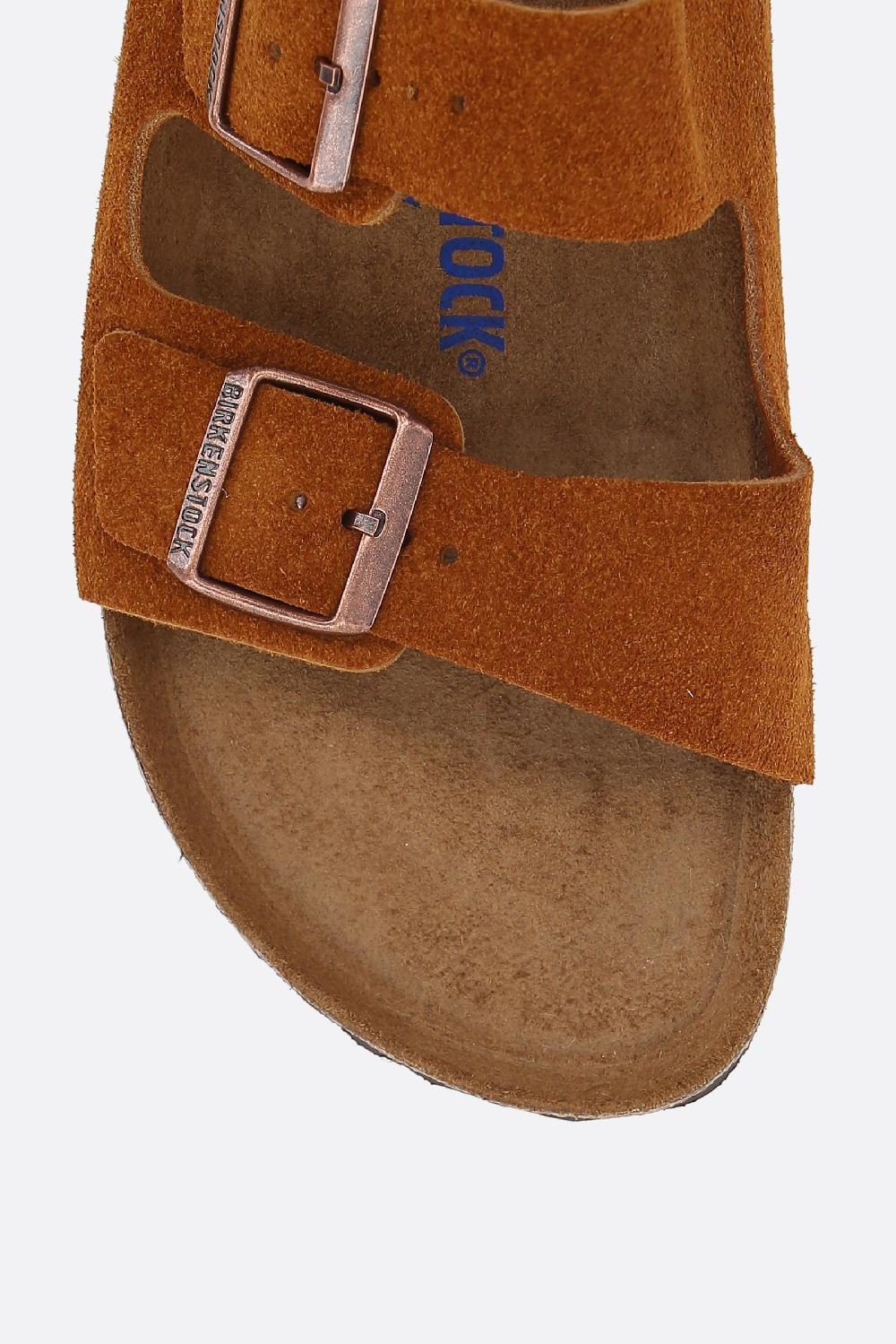 BIRKENSTOCK sandalo flat Arizona BS in suede (Narrow Fit) Vendita