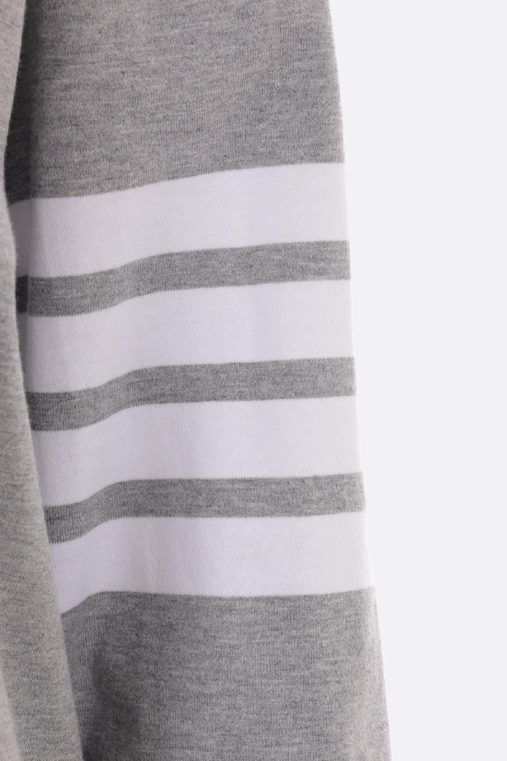 THOM BROWNE t-shirt a maniche lunghe in cotone con dettaglio 4-bar Negozi Online