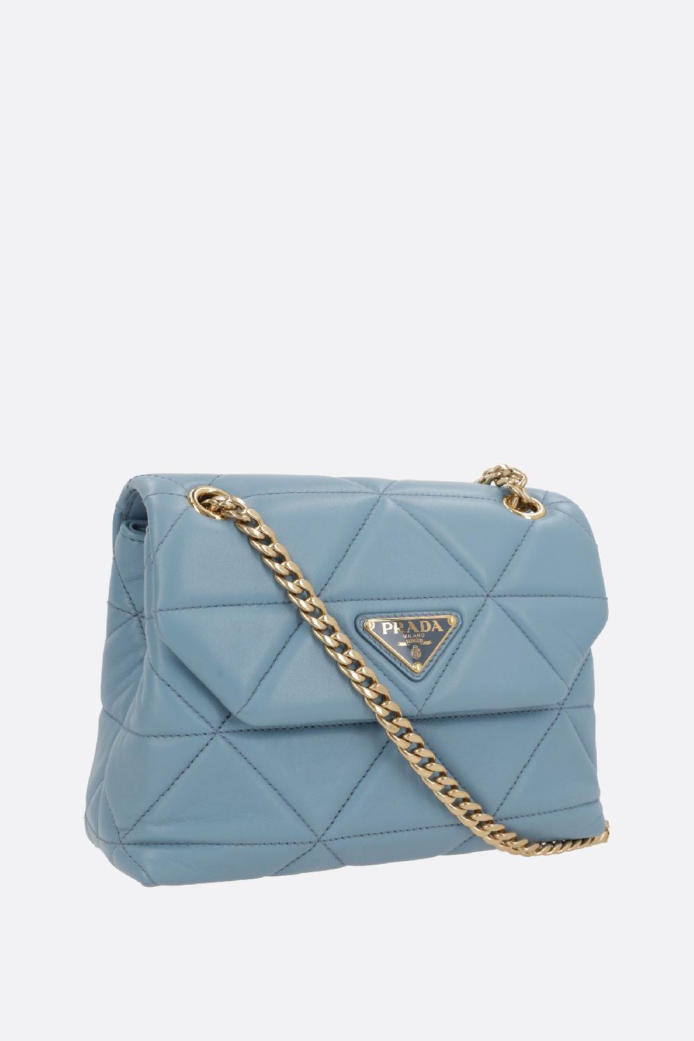 PRADA borsa a spalla in nappa matelassé Consegna Veloce