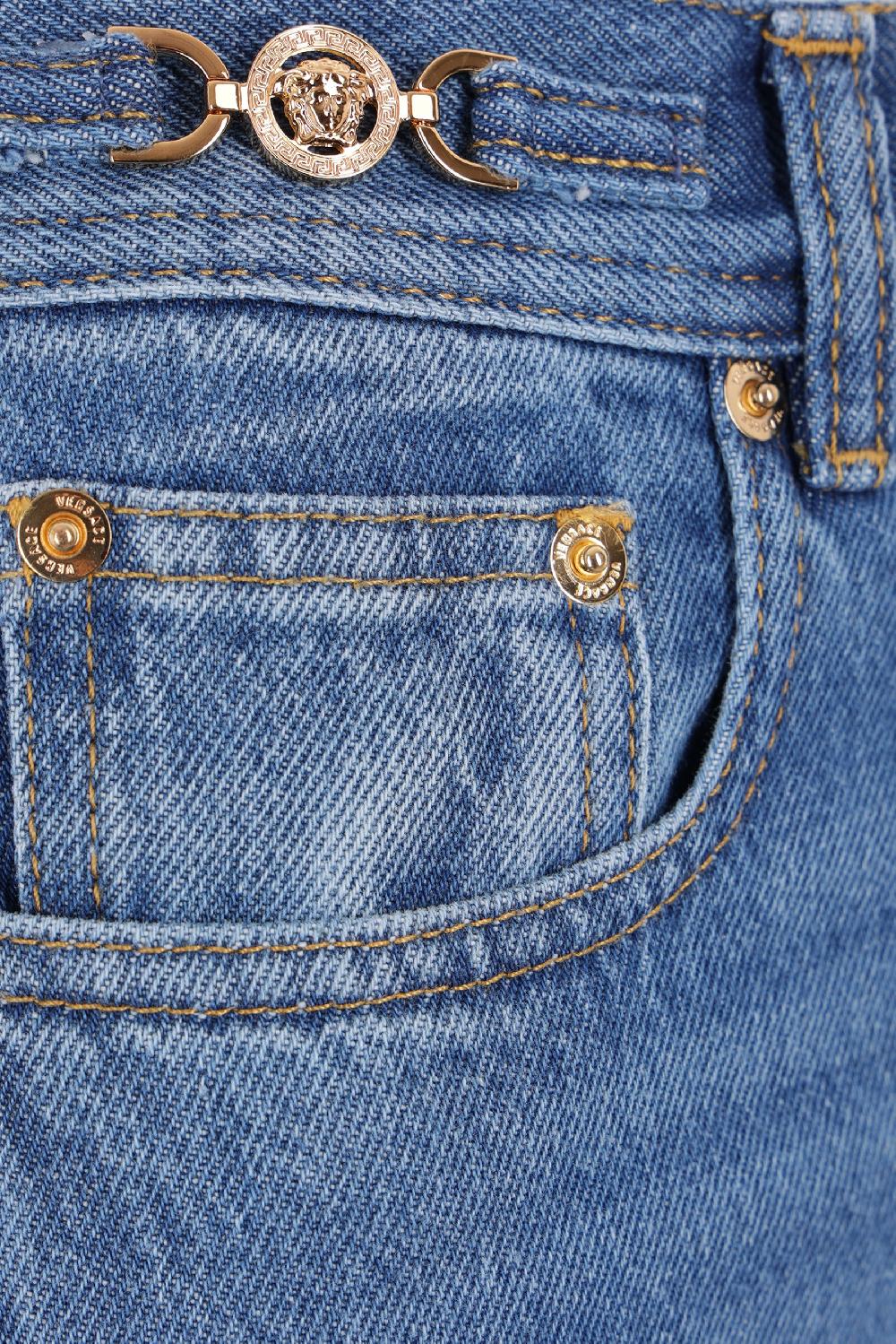VERSACE jeans a gamba larga in denim Medusa '95 Online
