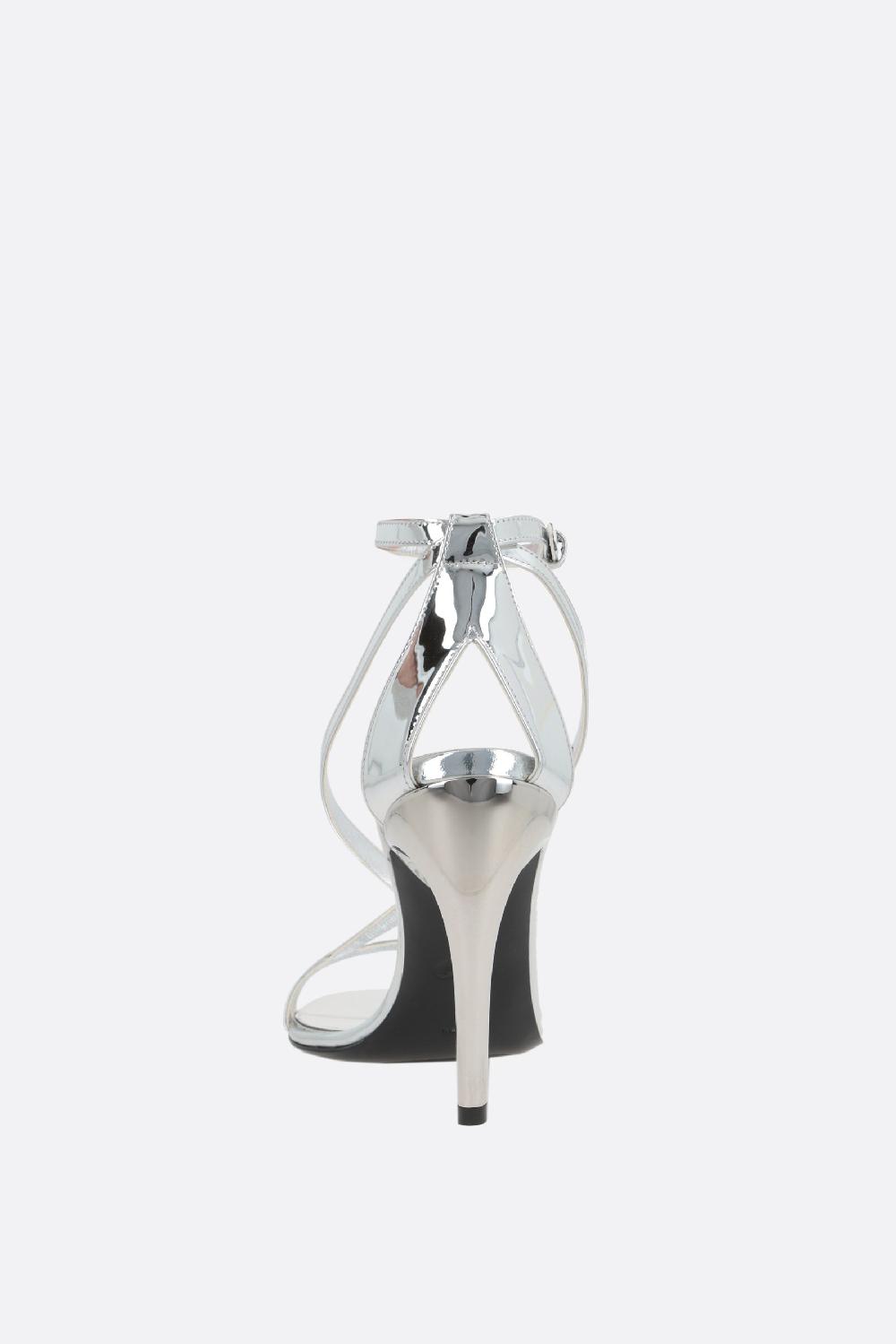 ALEXANDER McQUEEN sandalo Armadillo in ecopelle effetto specchio Duty-free