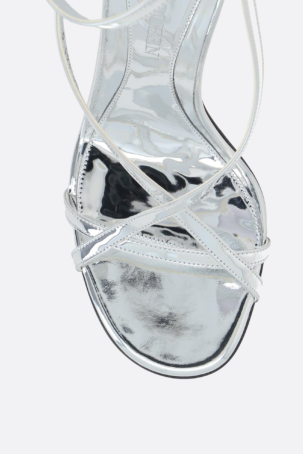 ALEXANDER McQUEEN sandalo Armadillo in ecopelle effetto specchio Duty-free