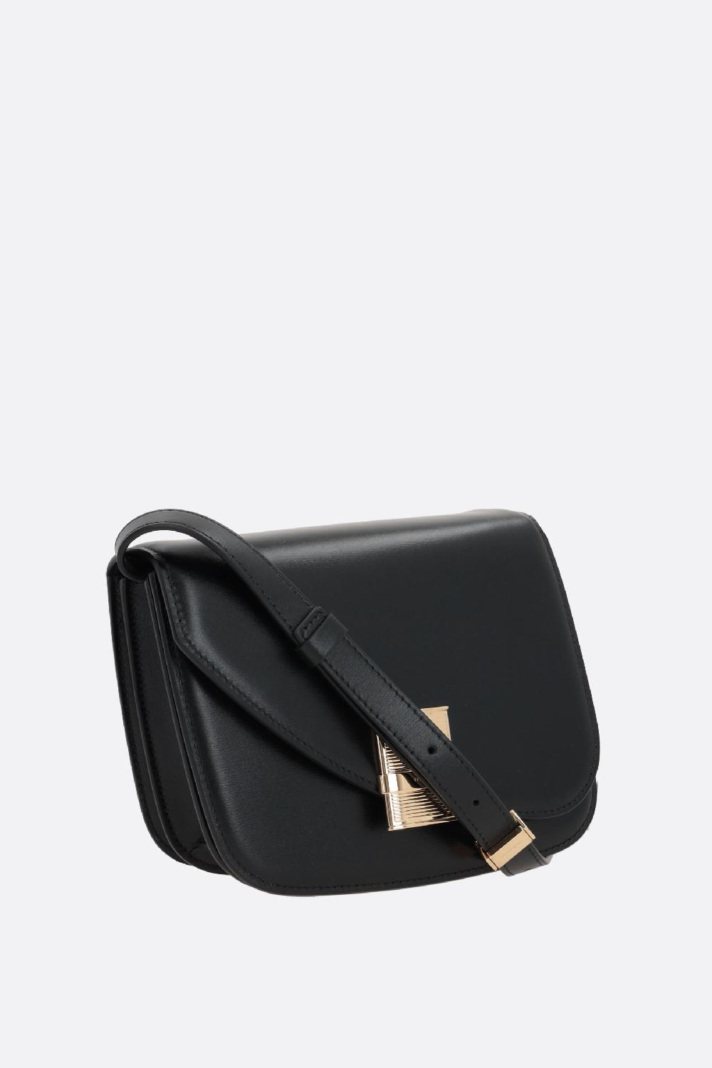FERRAGAMO borsa a spalla Fiamma small in pelle liscia Italia