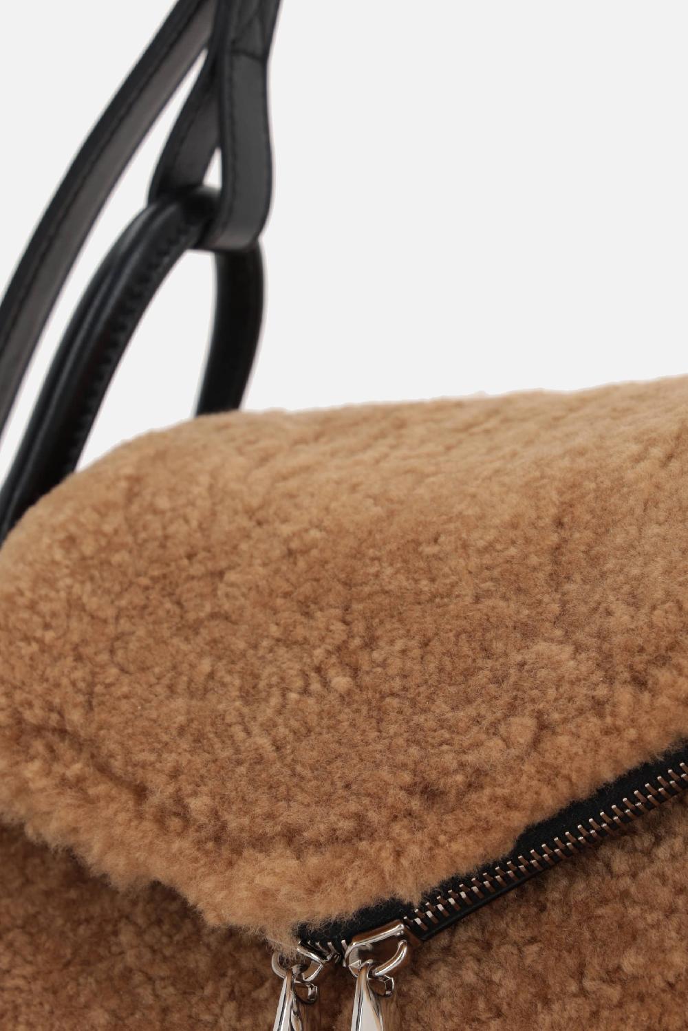 AMINA MUADDI borsa a mano Gemini in shearling Acquista Ora