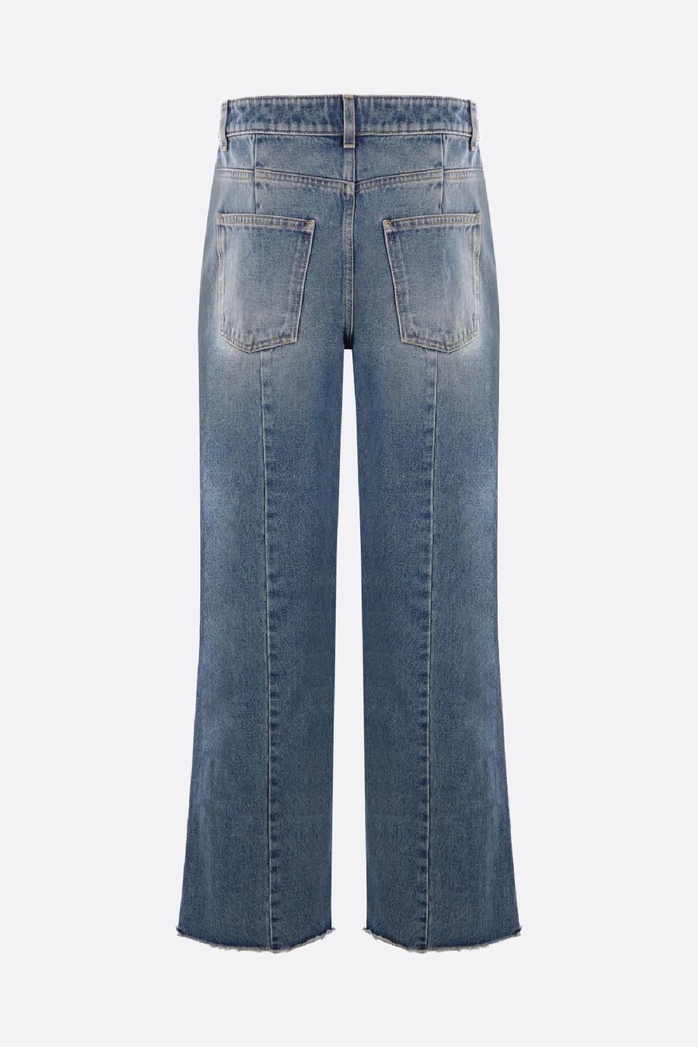 GIVENCHY jeans a gamba larga in denim Shopping Online