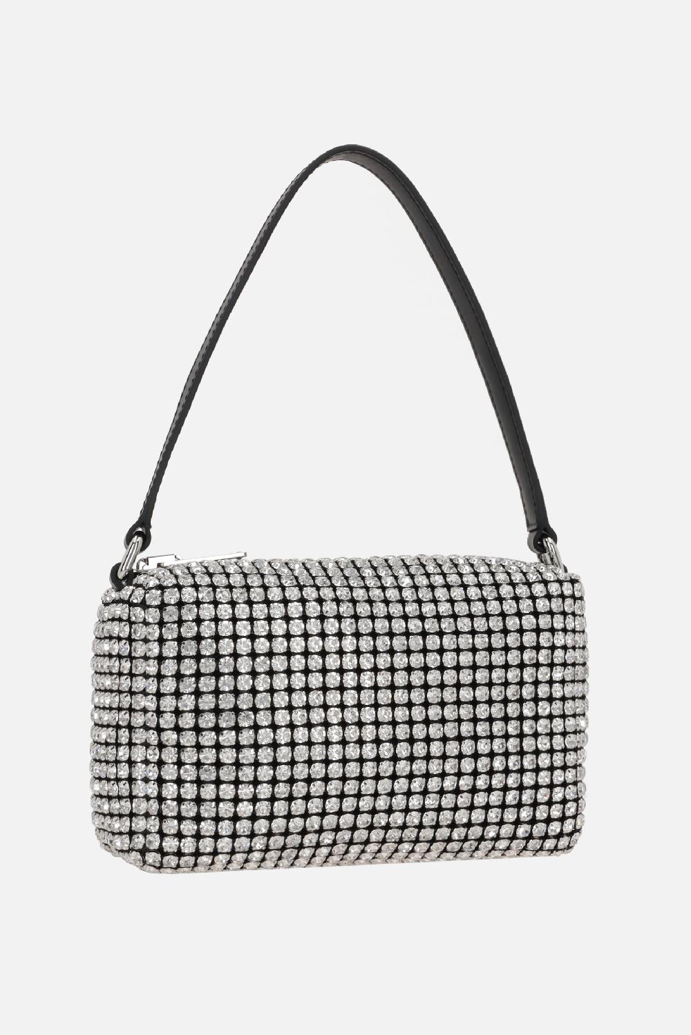 ALEXANDER WANG borsa a mano Heiress media in rete con strass Presa