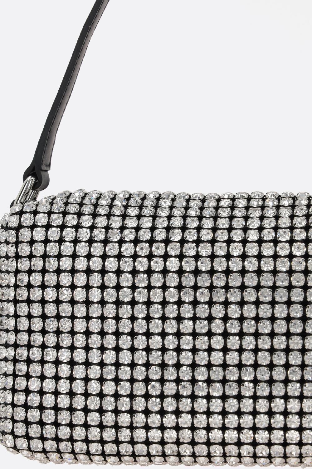 ALEXANDER WANG borsa a mano Heiress media in rete con strass Presa
