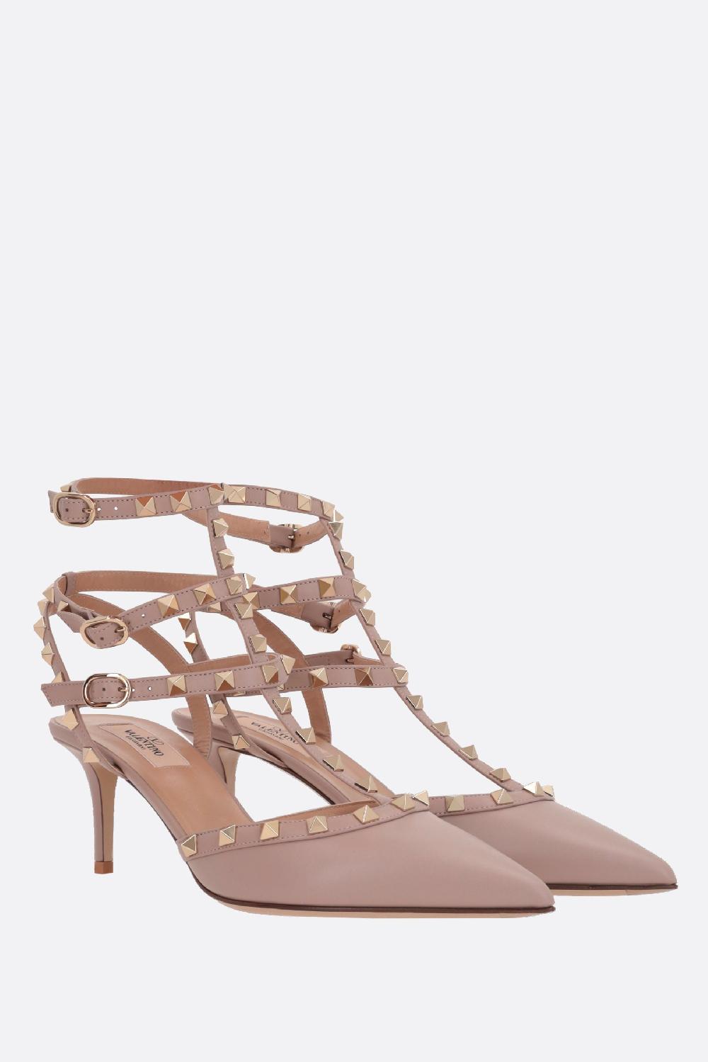 VALENTINO GARAVANI slingback Rockstud in pelle liscia In Vendita