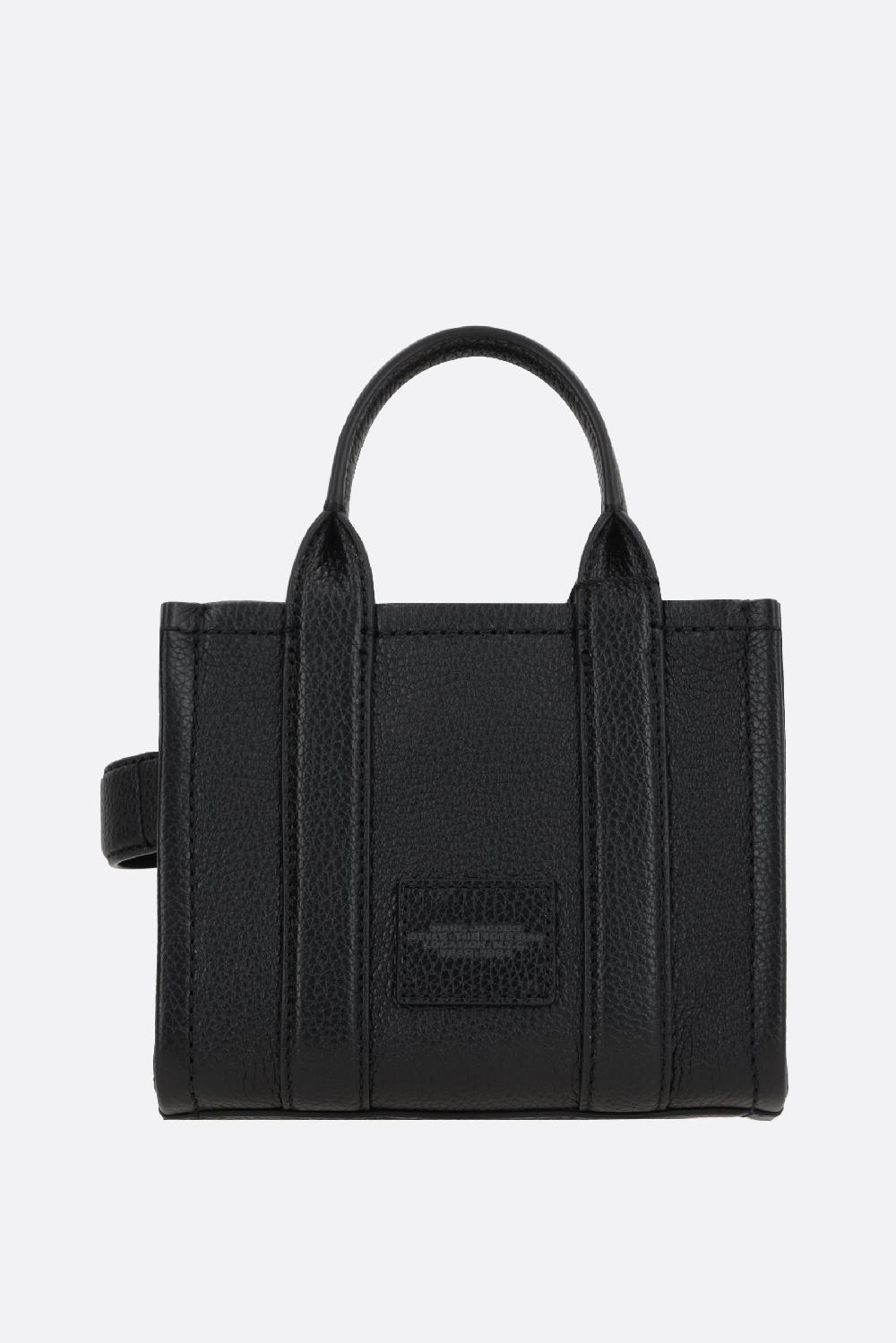 MARC JACOBS borsa The Mini Tote in pelle martellata Nuova