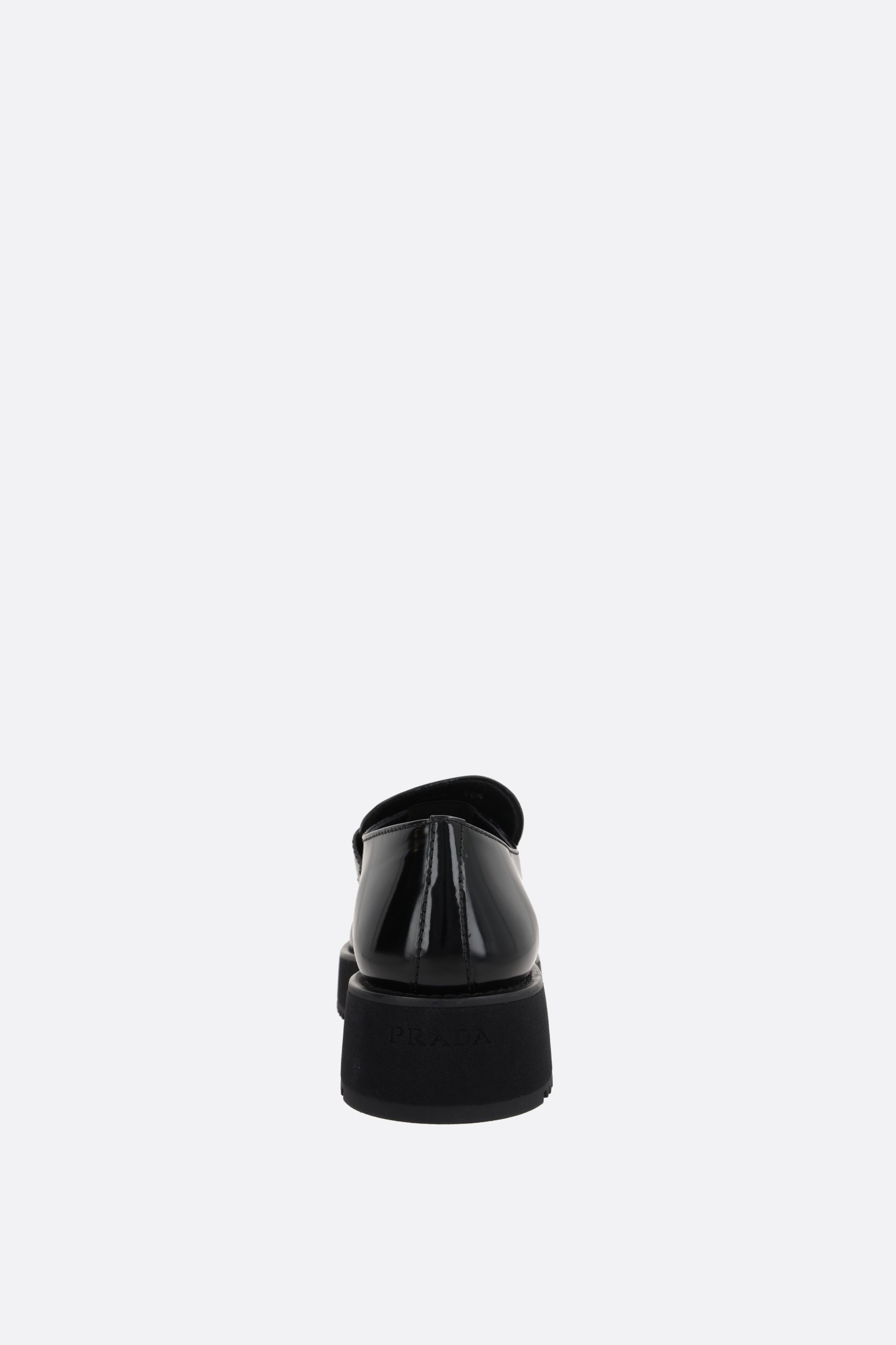 PRADA mocassino flatform in pelle spazzolata Black Friday