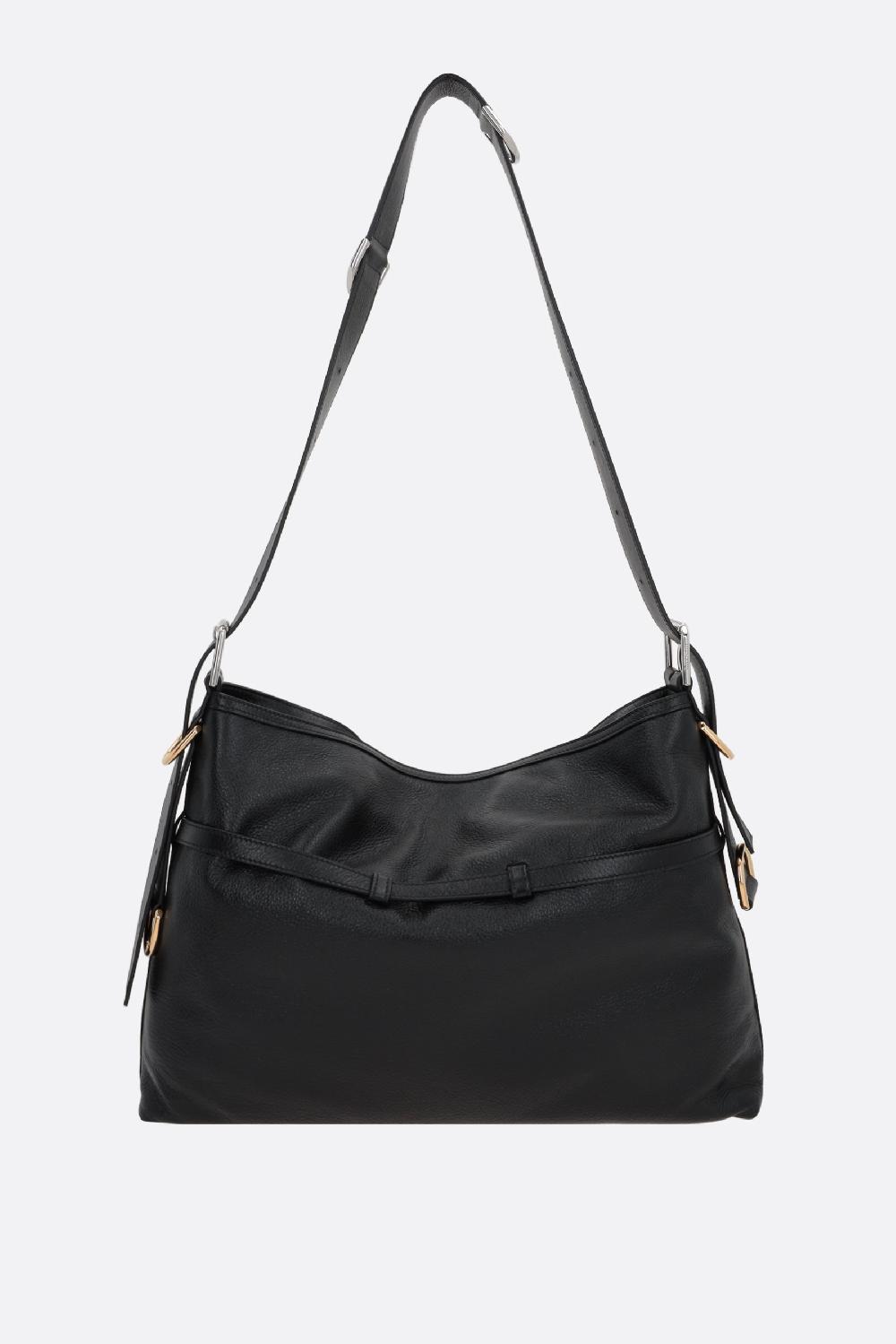 GIVENCHY borsa a spalla Voyou media in pelle martellata Latest fashion