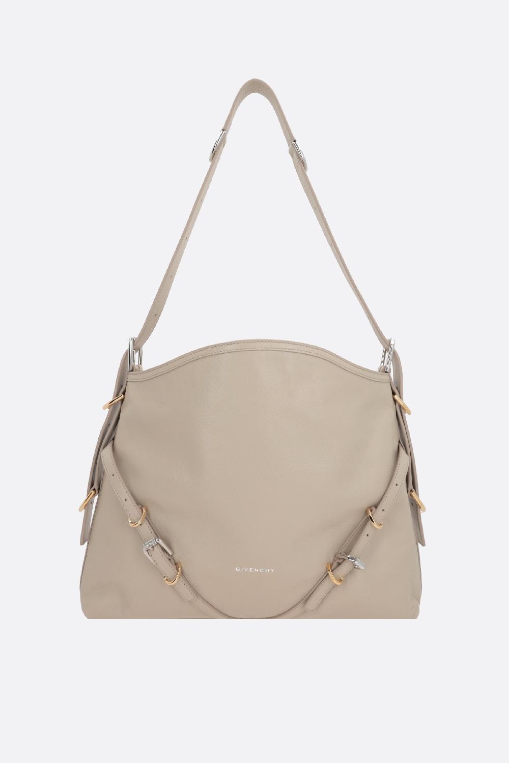 GIVENCHY borsa a spalla Voyou media in pelle martellata Offerta temporanea