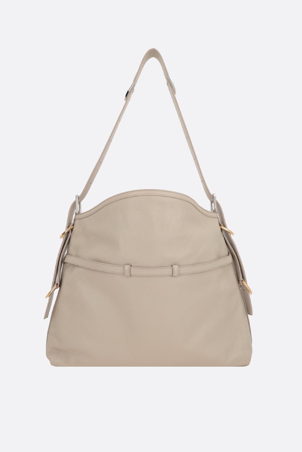 GIVENCHY borsa a spalla Voyou media in pelle martellata Offerta temporanea
