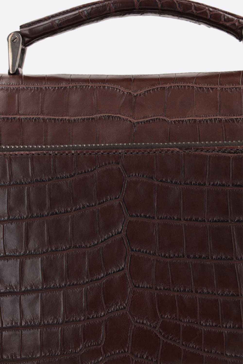 PRADA borsa da lavoro in pelle di coccodrillo Nuovi prodotti