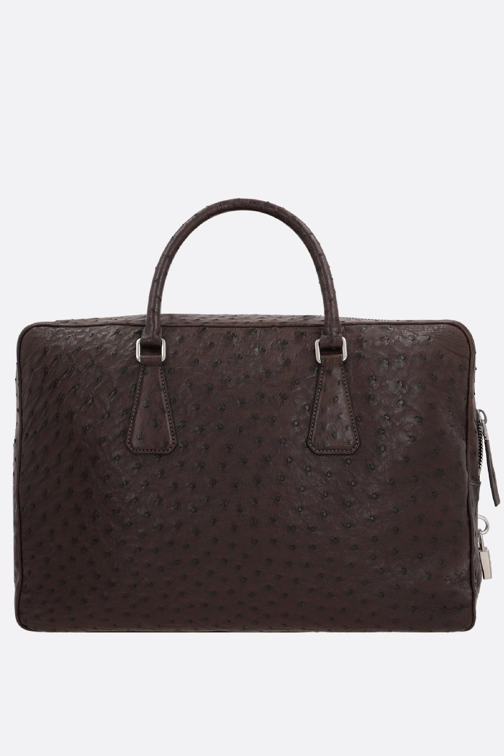 PRADA borsa business in pelle di struzzo Bestseller