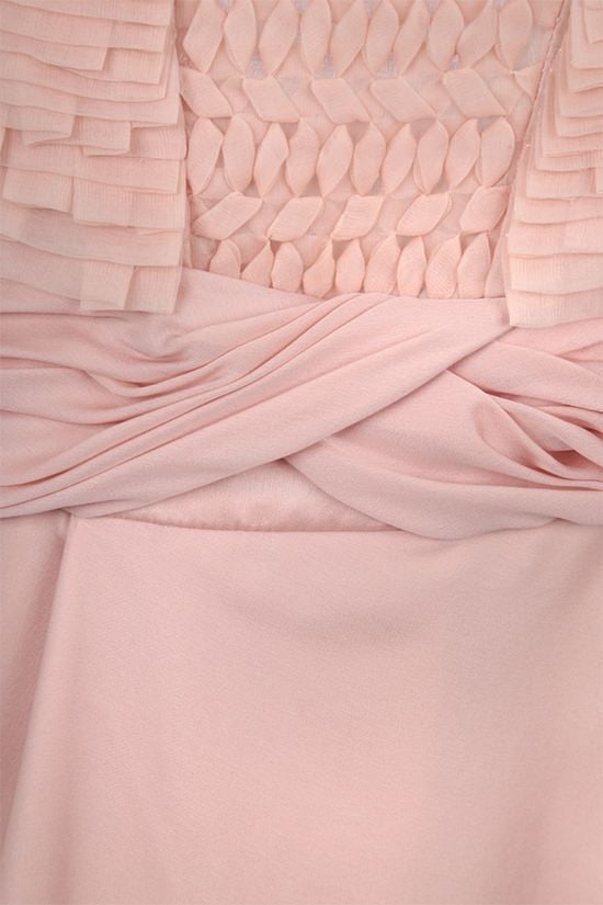 VALENTINO WOMAN abito lungo in chiffon con corpetto ricamato Offerte giornaliere