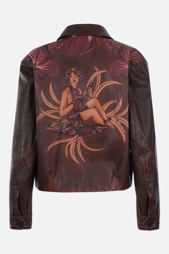 PRADA giacca in pelle vintage Sconti VIP