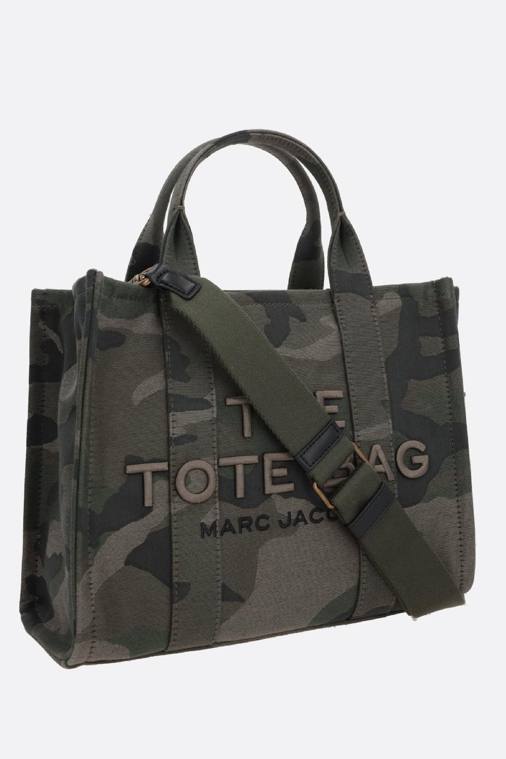 MARC JACOBS borsa tote The Camo Jacquard Medium in canvas Latest stili