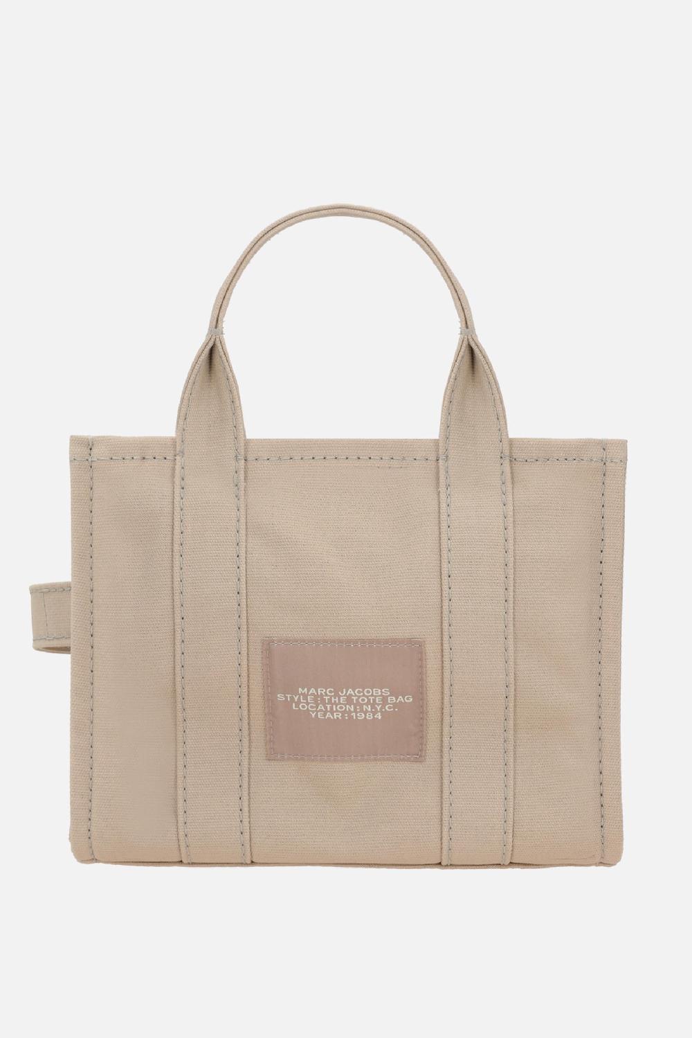 MARC JACOBS borsa The Small Tote in canvas Enormi sconti