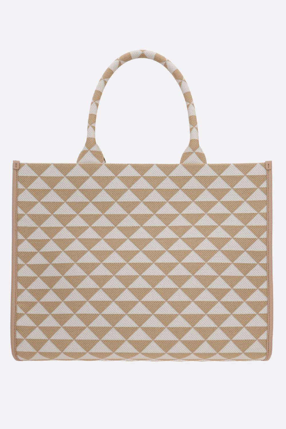 PRADA borsa tote Prada Symbole large in jacquard Officina