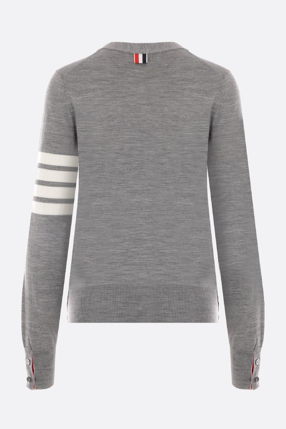 THOM BROWNE cardigan in lana Black Friday Prezzi