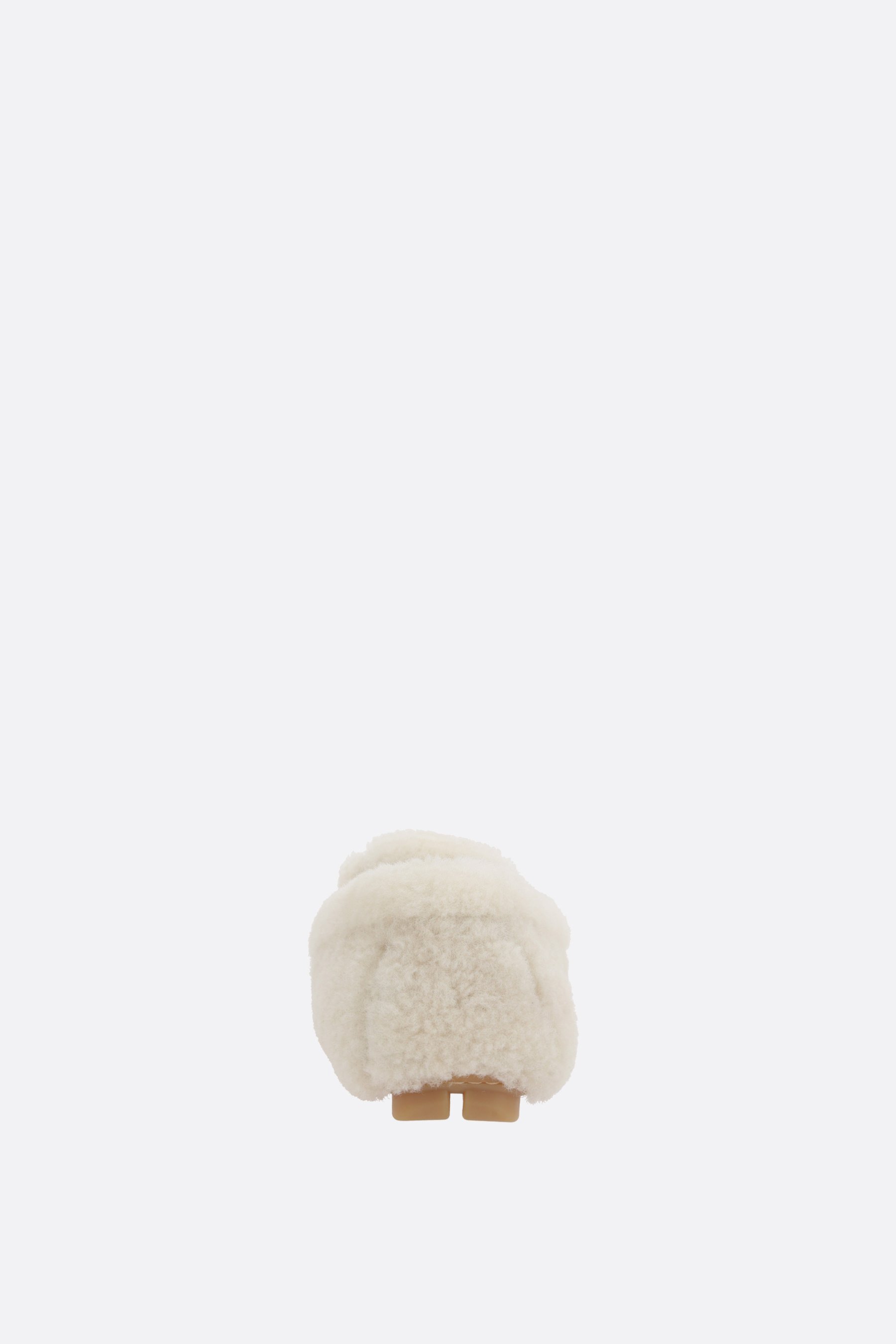 PRADA mocassino driver in shearling 2025