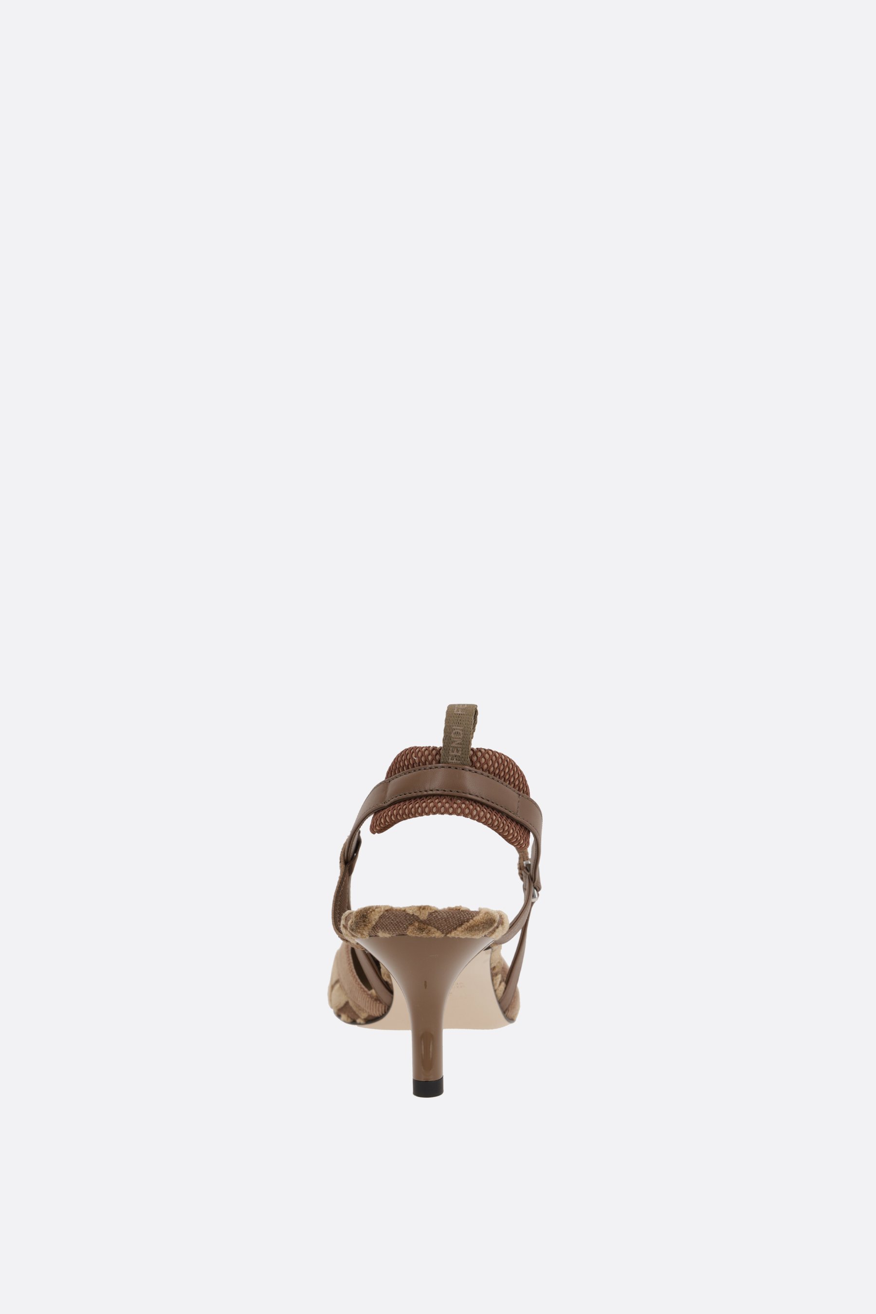 FENDI slingback Colibrì Lite in velluto jacquard FF In Linea