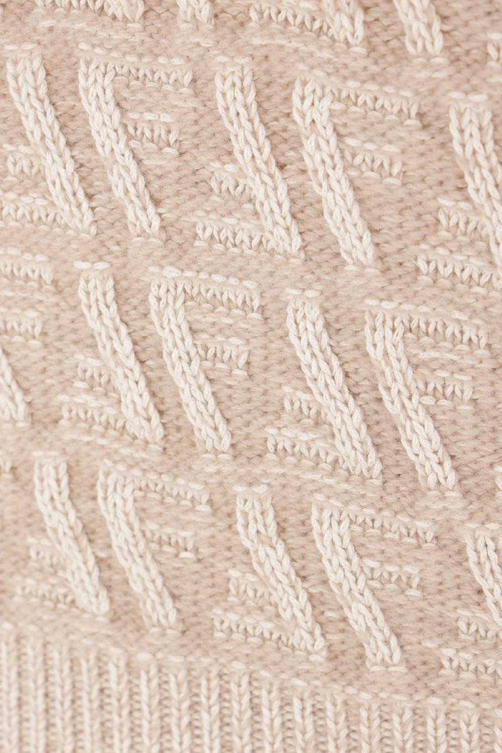 FENDI pullover a polo in seta lana e cashmere Vendita