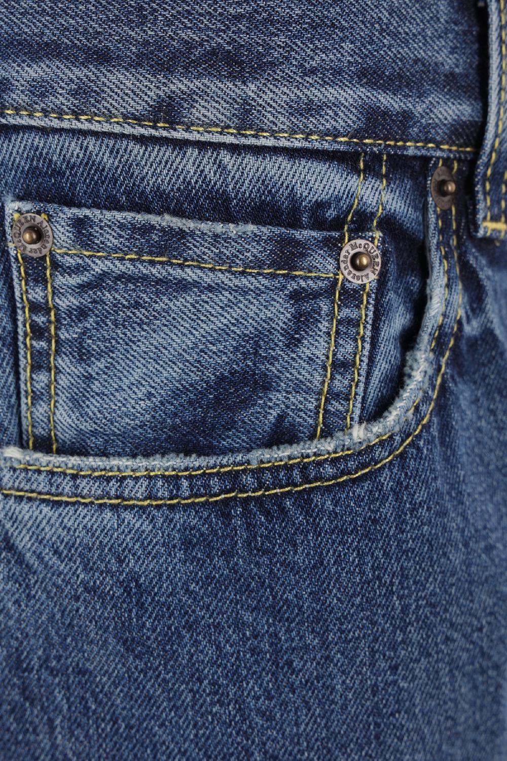 ALEXANDER McQUEEN jeans loose-fit in denim Shopping Online