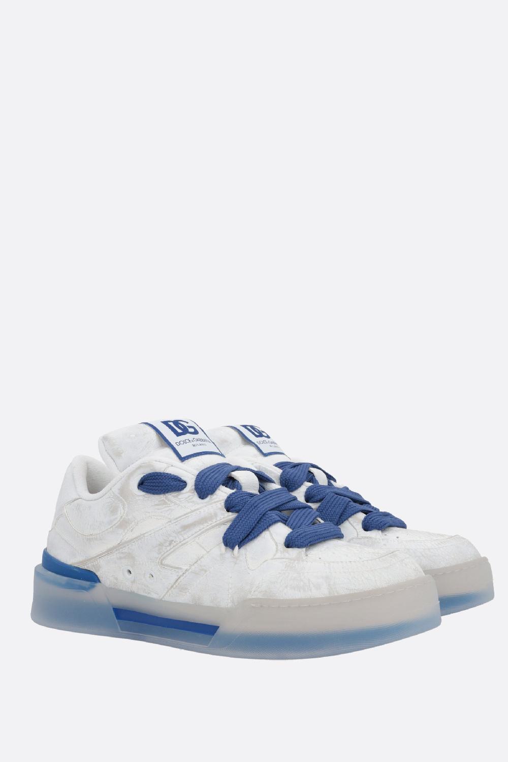 DOLCE & GABBANA sneaker New Roma in pelle liscia effetto dipinto Novità