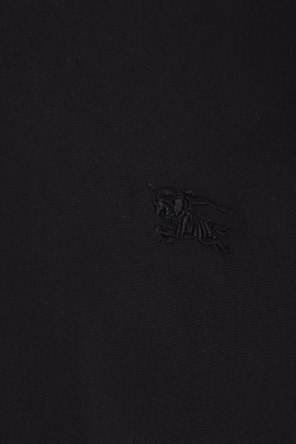 BURBERRY camicia in popeline ricamo logo Presa
