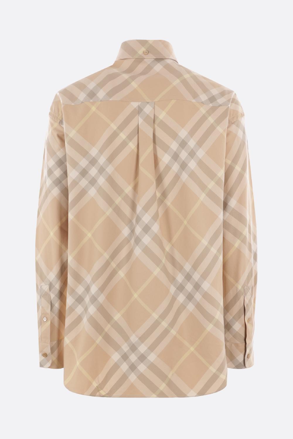 BURBERRY camicia oversize in gabardine Offerta