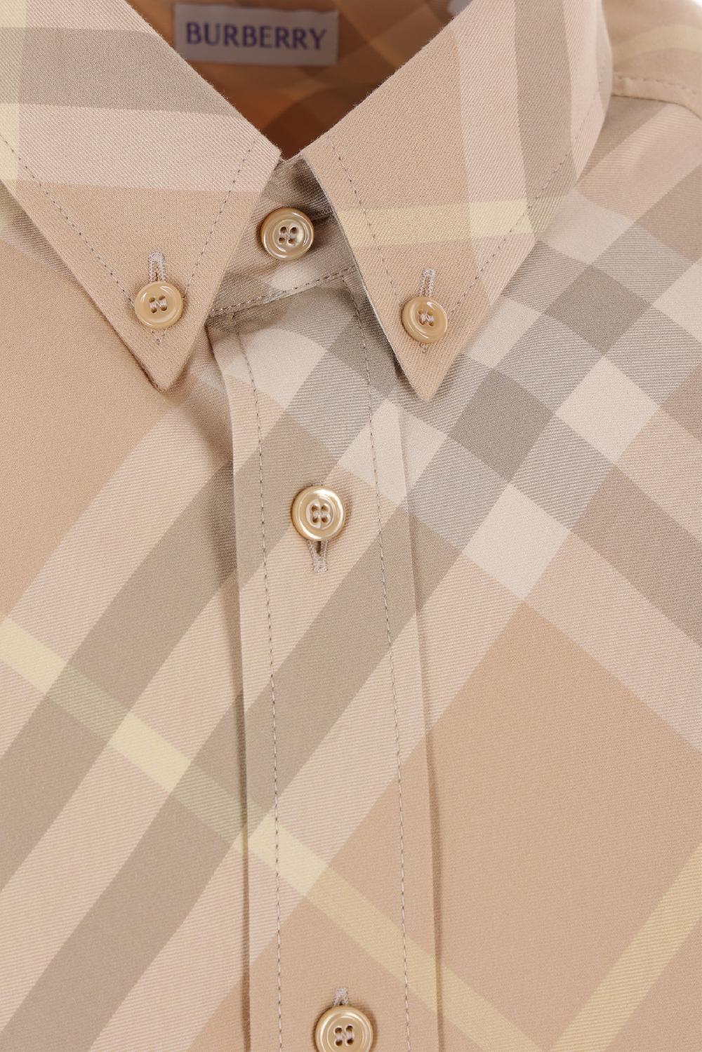 BURBERRY camicia oversize in gabardine Offerta