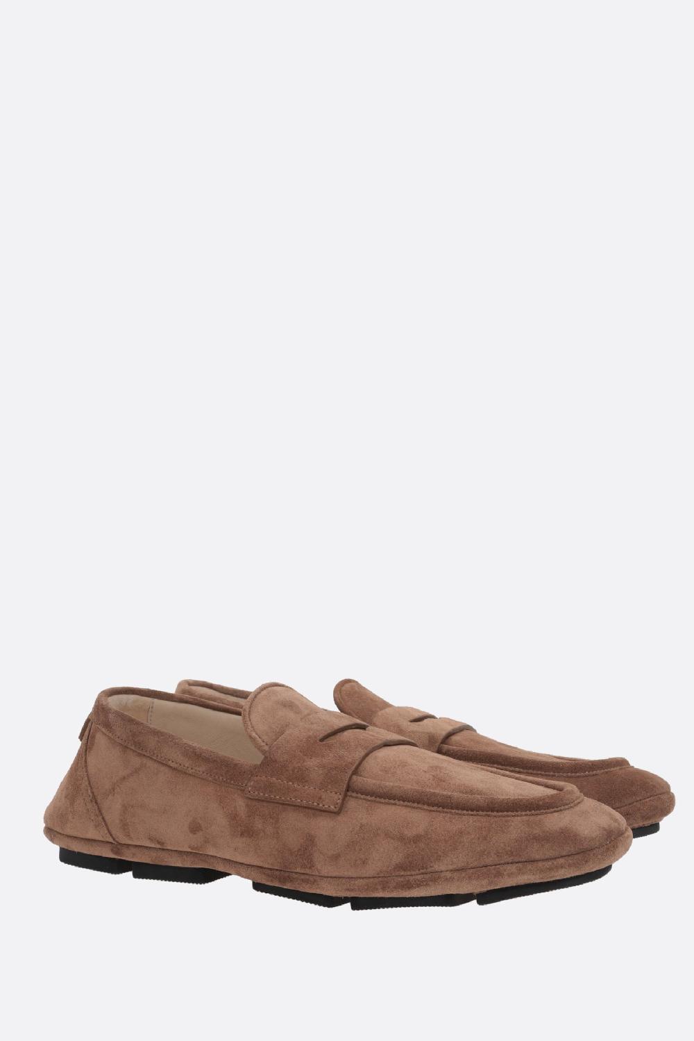 DOLCE & GABBANA mocassino driver in suede con logo Hotsell