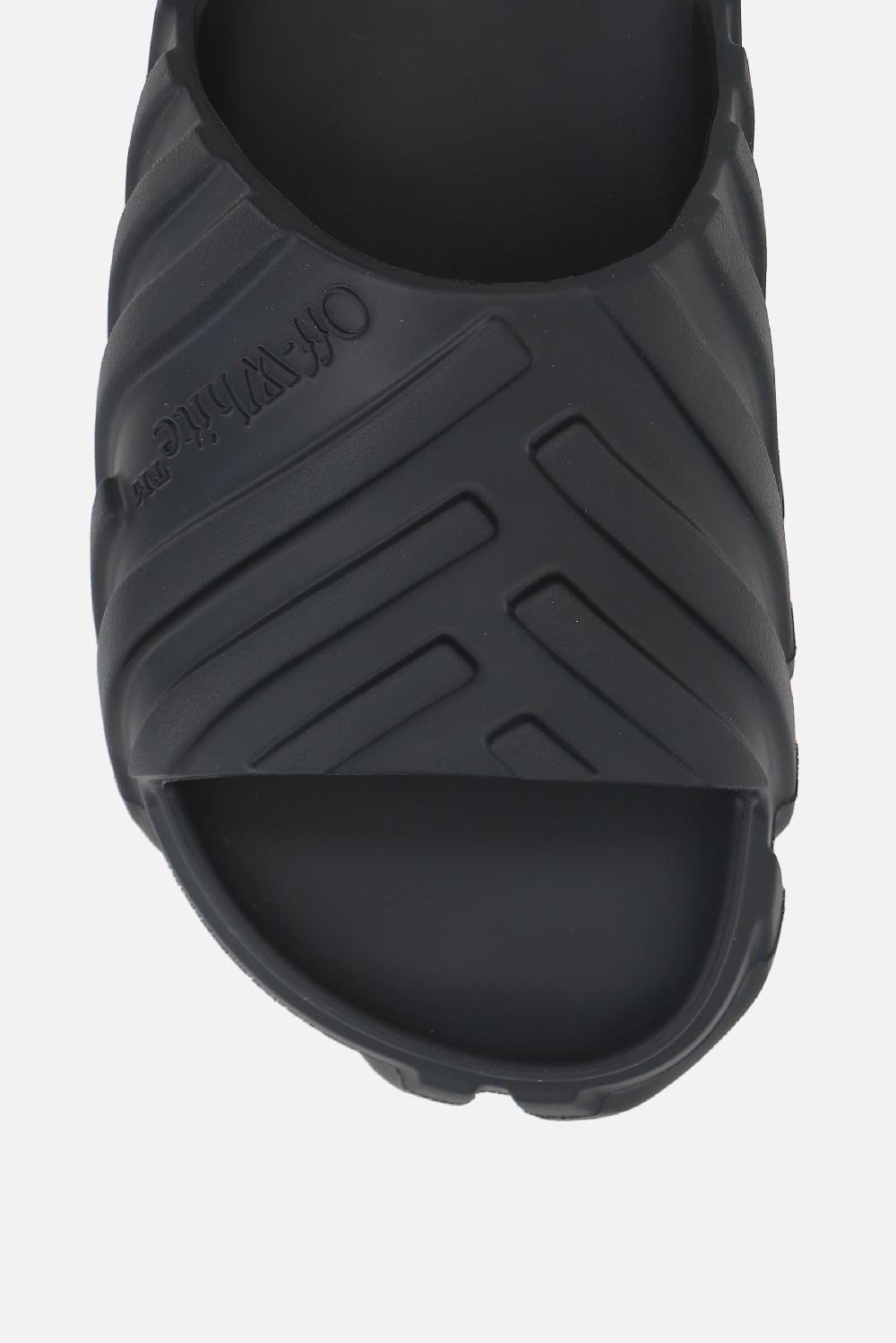 OFF WHITE sandalo slide Exploration in gomma Vendita Calda