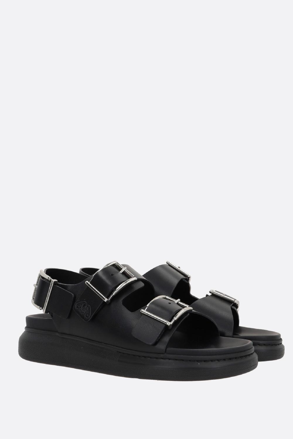 ALEXANDER McQUEEN sandalo flat in pelle liscia Offerta speciale