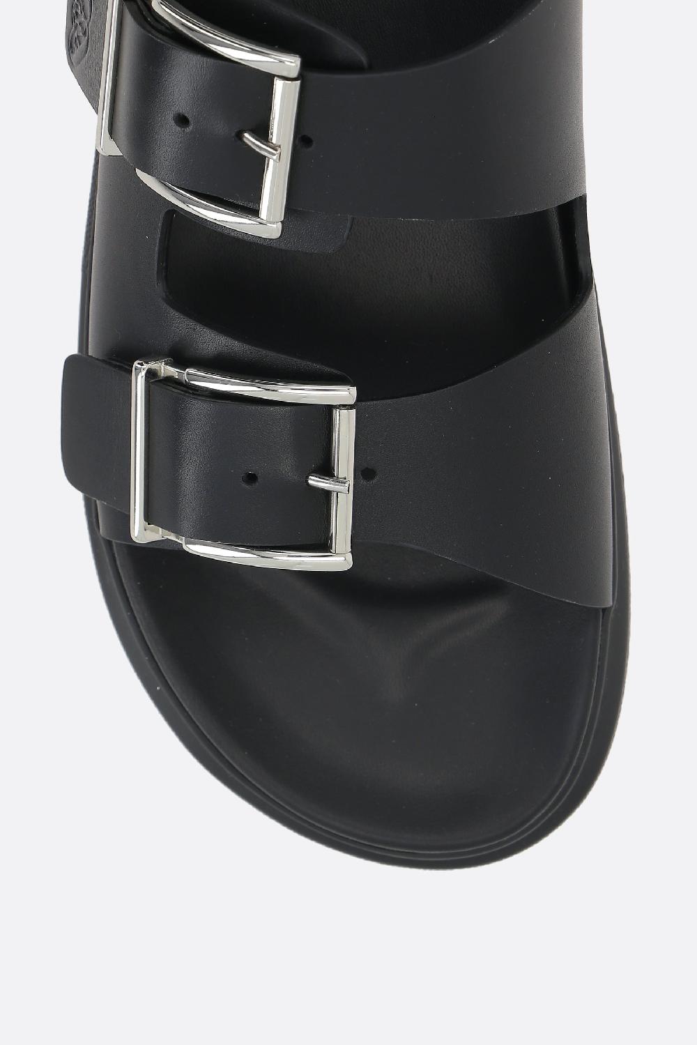 ALEXANDER McQUEEN sandalo flat in pelle liscia Offerta speciale