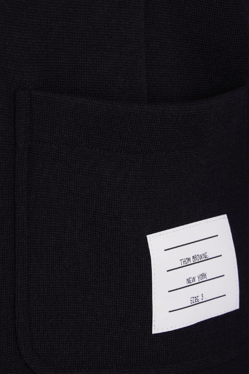 THOM BROWNE giacca monopetto in maglia di lana Flash Sale