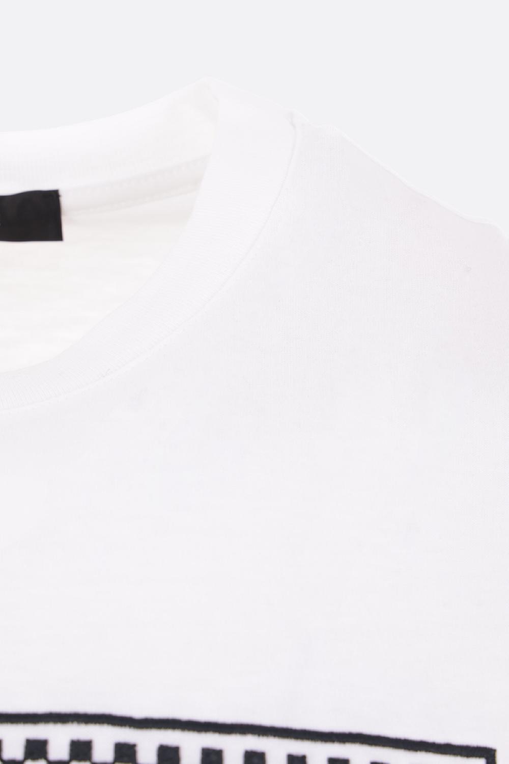 VERSACE t-shirt in cotone ricamo logo Offerta temporanea