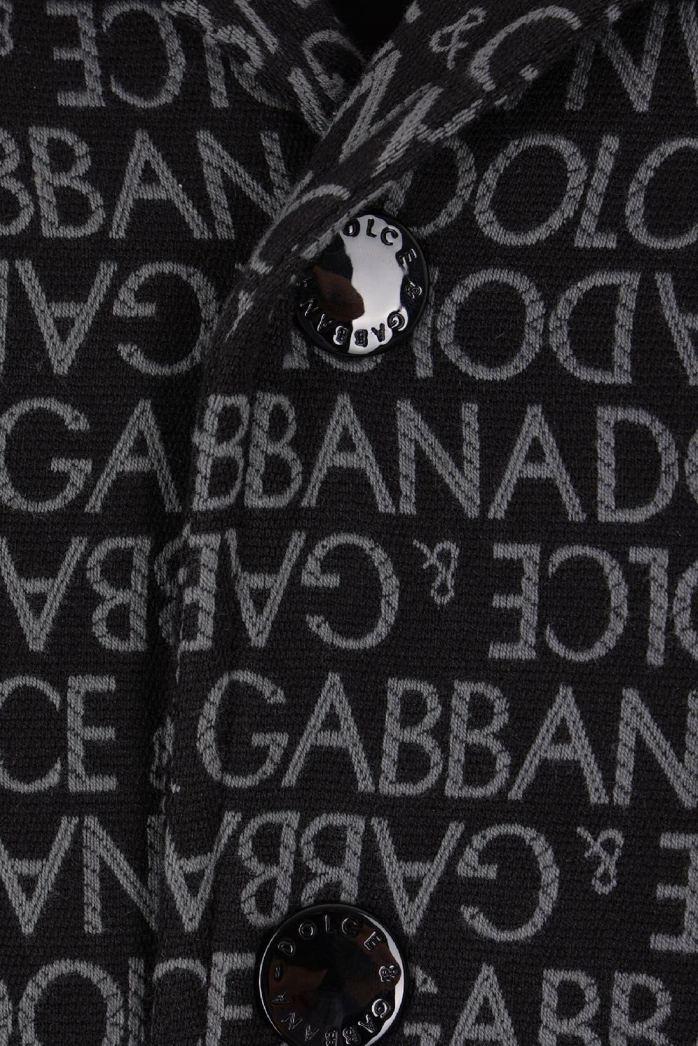 DOLCE & GABBANA giubbotto imbottito in jacqaurd logato Lightning offer